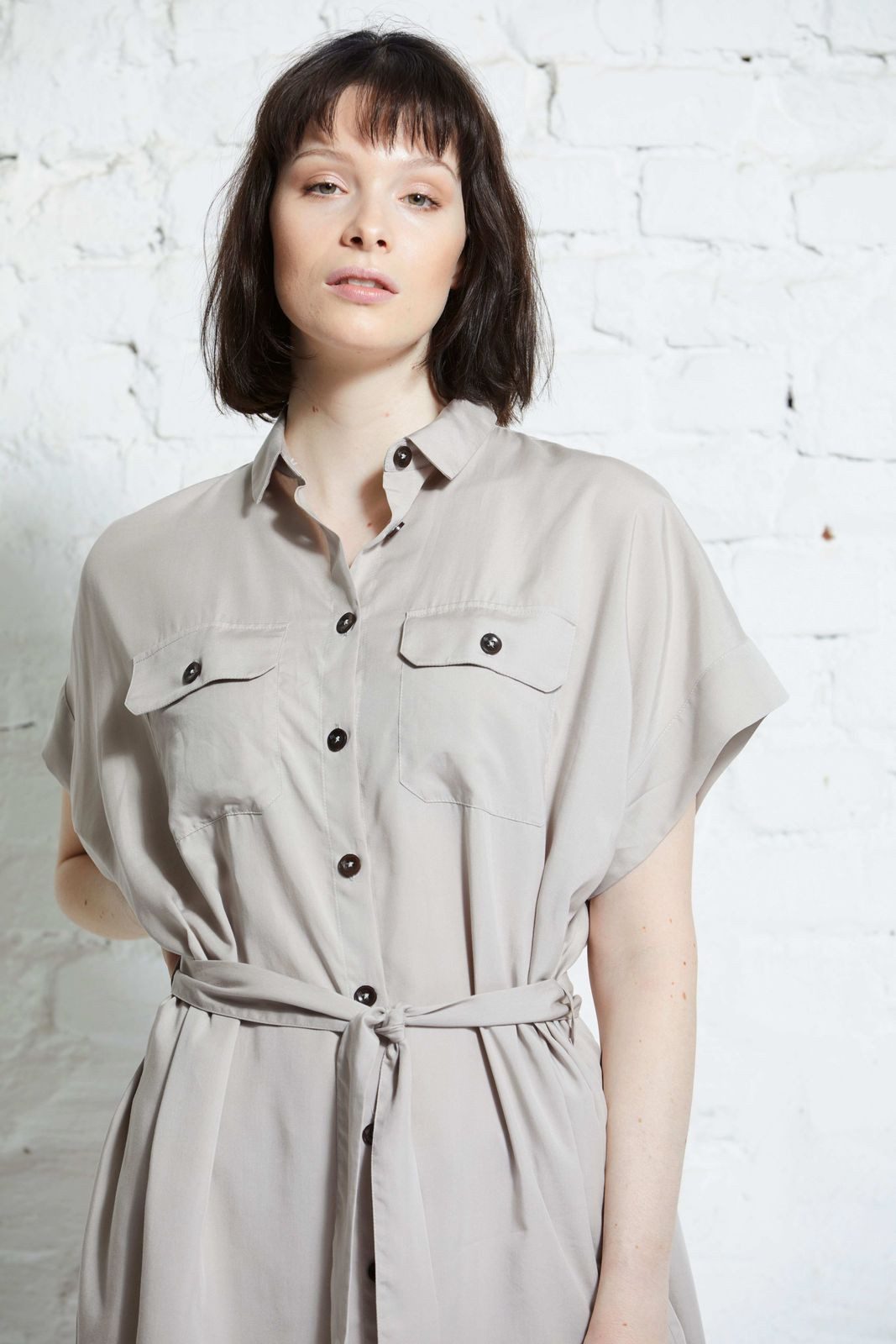 wunderwerk Blusenkleid Utility dress 1/2 TENCEL