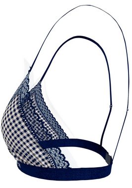 Tommy Hilfiger Underwear Bügelloser BH TRIANGLE BRA PRINT mit Spitzeneinsatz