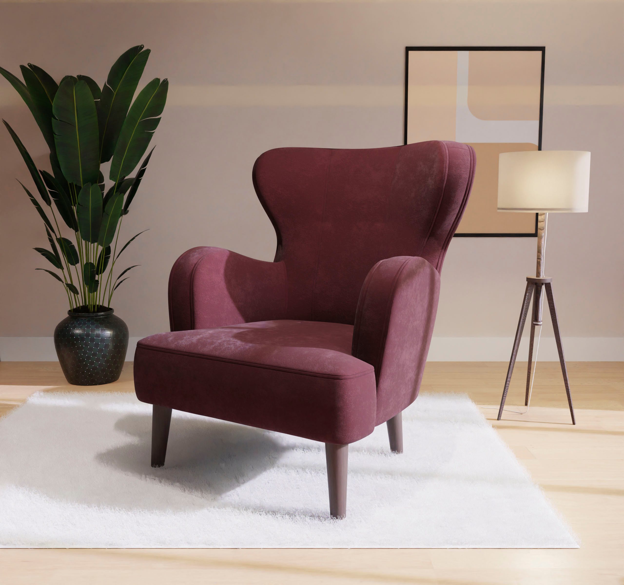 Home affaire Sessel SICILIA, moderner Ohrensessel günstig online kaufen