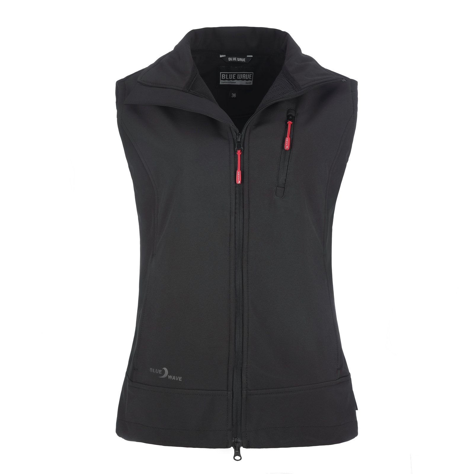 Blue Wave Softshellweste Damen Outdoor-Weste Britt - Weste Softshell mit Stehkragen