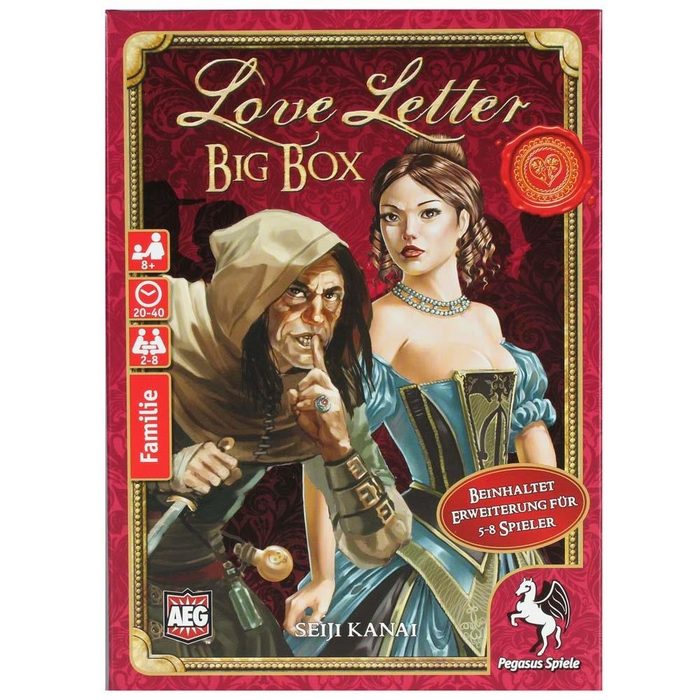 Pegasus Spiele Spiel Love Letter Big Box deutsche Ausgabe