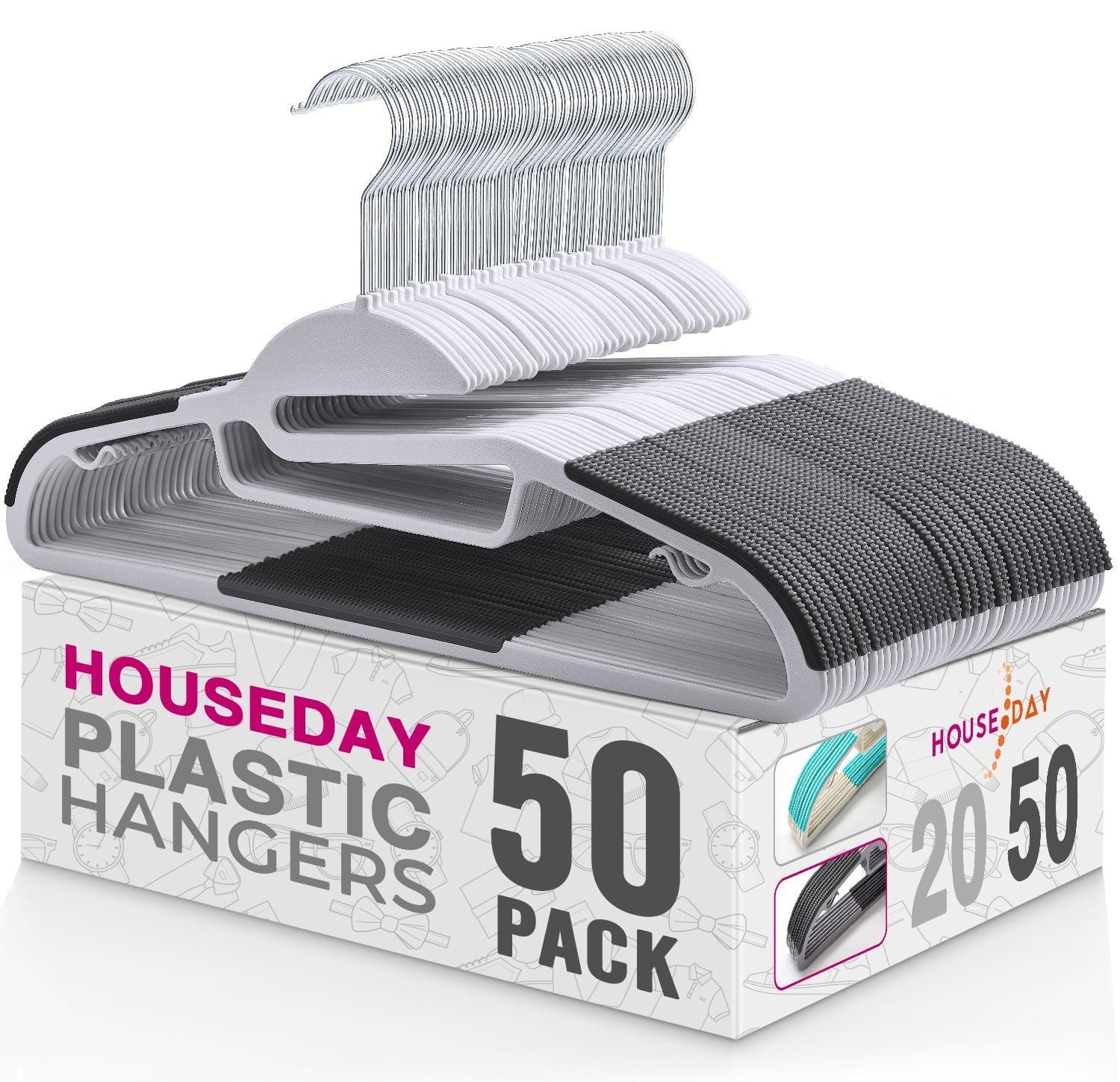 House Day Kleiderbügel Kunststoff, Kleiderbügel Platzsparend, (Packung, 50- günstig online kaufen