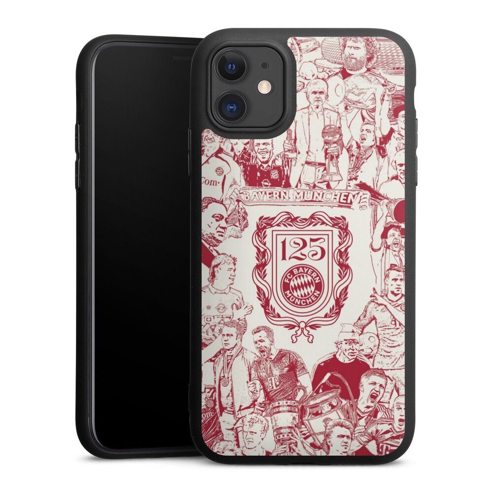 DeinDesign Handyhülle FCB 125 Jahre FC Bayern München Offizielles Lizenzprodukt, Apple iPhone 11 Silikon Hülle Premium Case Handy Schutzhülle