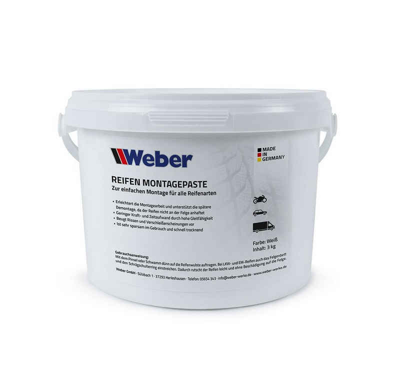 Weber Magnet-Werkzeugleiste Reifen Montagepaste weiß 3 kg - Reifenmontierpaste