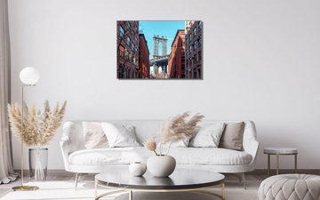 Victor (Zenith) Acrylglasbild Acrylglasbild \"Manhattan Bridge\" - Größe: 30 x 45 cm, Städte, in 30x45cm, Glasbilder New York Brücke, Wanddeko