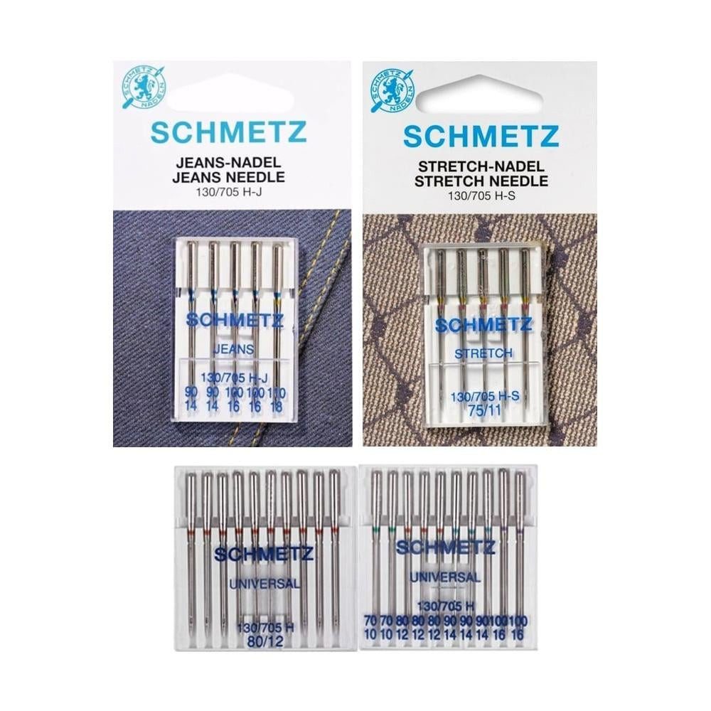 Nähwelt Flach Nähmaschinennadeln - Nadelsortiment Stretch Twin / Jeans Twin / Universal Twin
