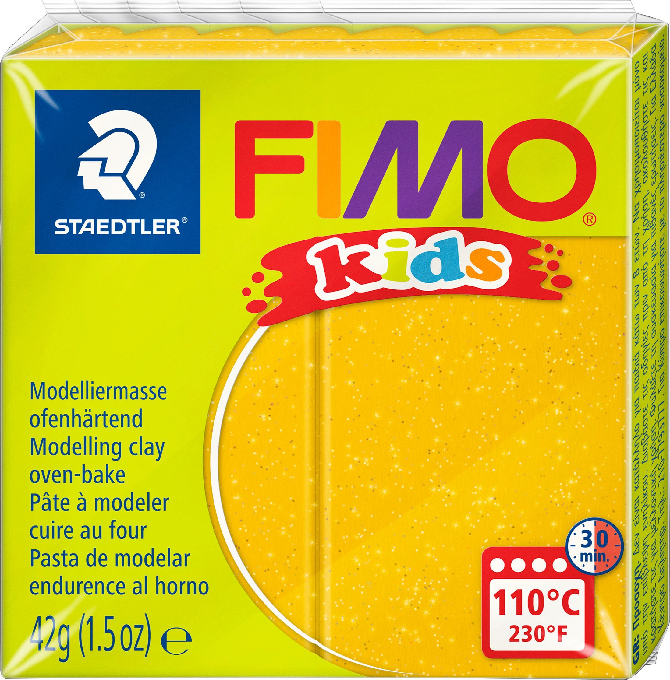 FIMO Modelliermasse kids, 42 g Glitter-Gold