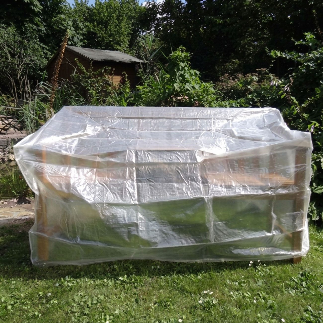 Westerholt Gartenmöbel-Schutzhülle Gartenbank Abdeckung 160x80x75cm Schutzhaube PE Plane Anthrazit, zuverlässiger Schutz vor Regen, Nässe, Schnee, Frost