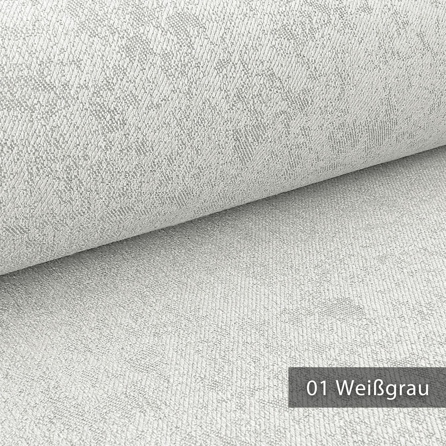novely® Stoff KAMEN Melange Möbelstoff - Polsterstoff mit Glow-Effekt, Strapazierfähig, Kuschelweich, Meterware, 1lfm