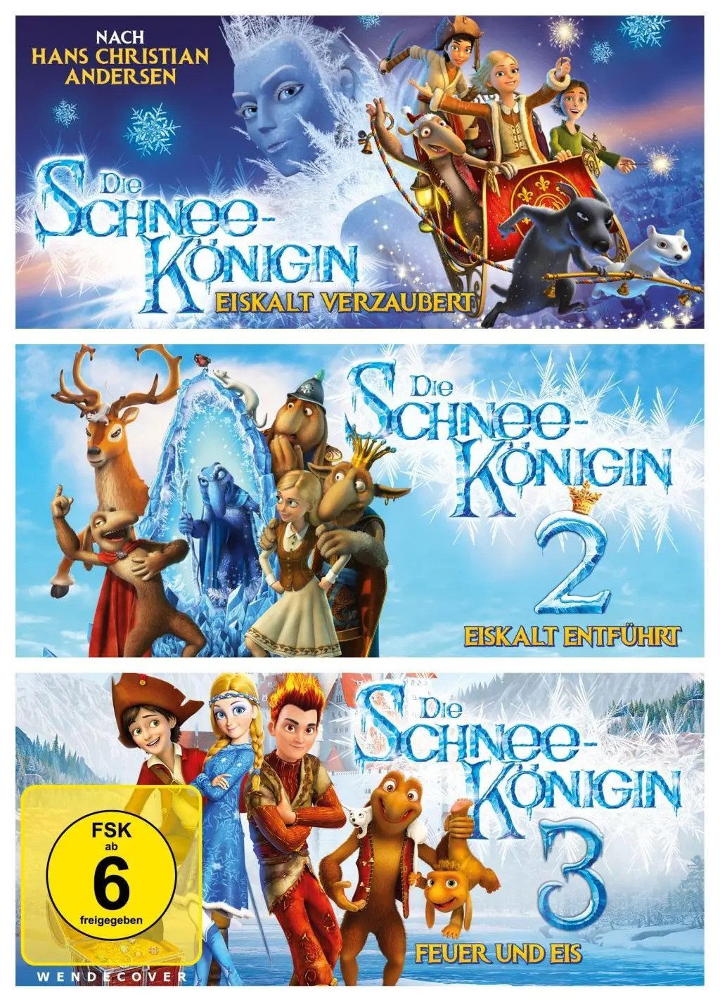 DVD Die Schneekönigin 1-3