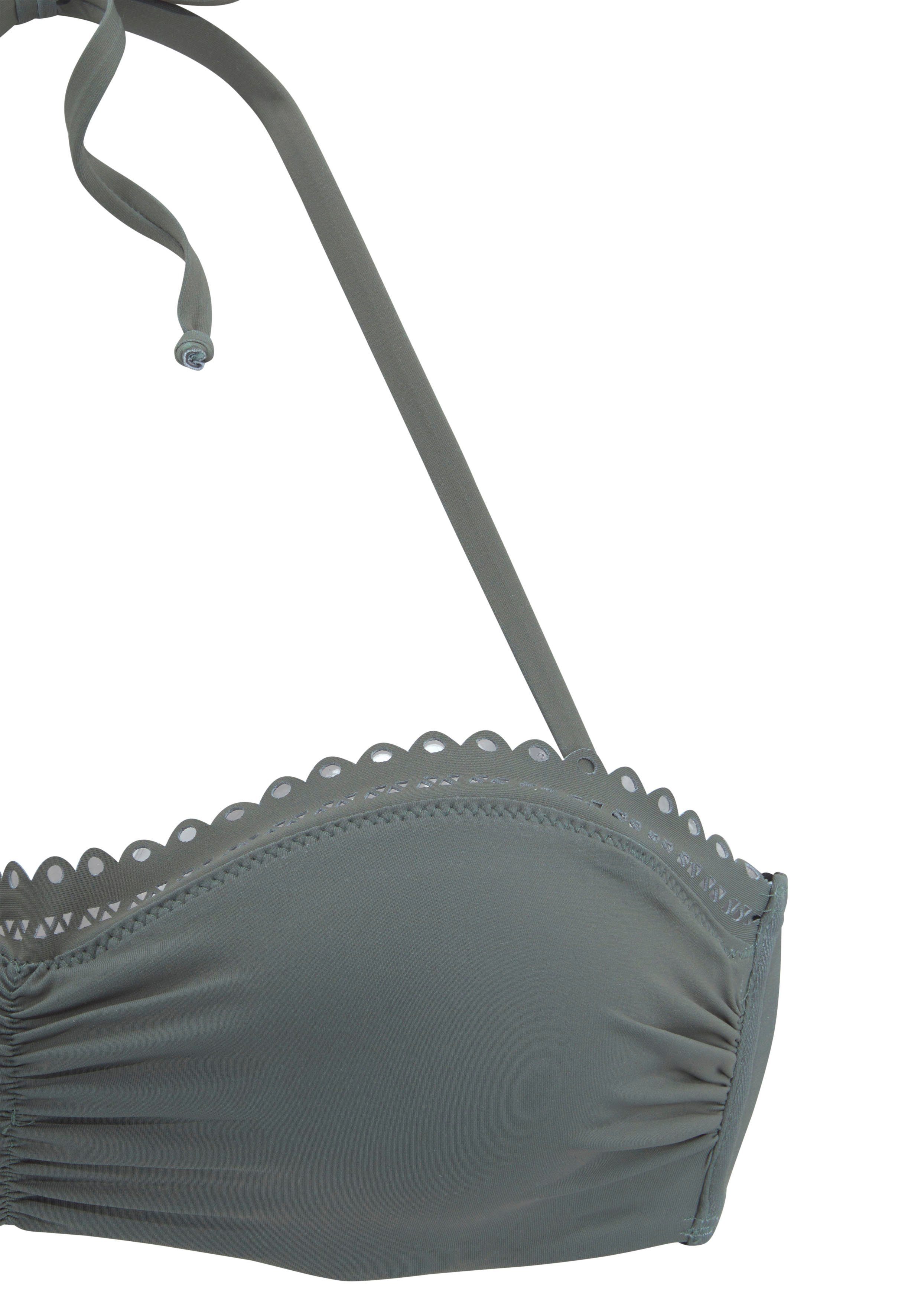 s.Oliver Bügel-Bandeau-Bikini-Top Aiko, mit Häkeloptik