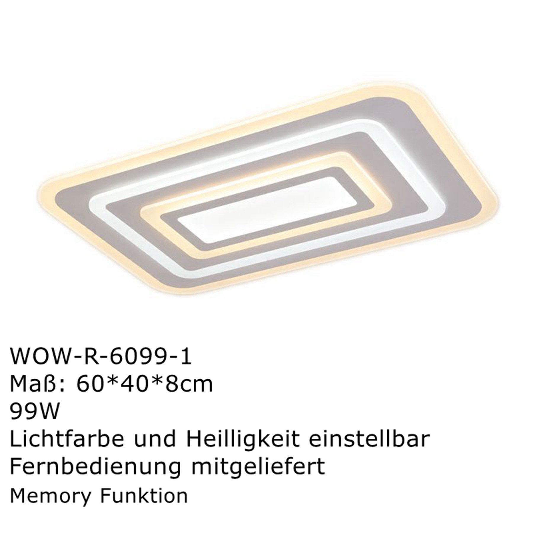 Woward LED Deckenleuchte dimmbar LED Deckenleuchte günstig online kaufen