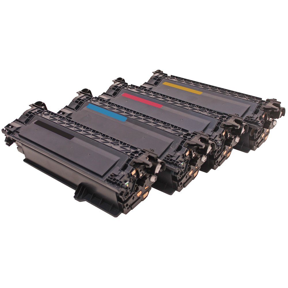 Tonerkartusche, CM3530FS Kompatibles Toner 4x ABC Color CM3530MFP Laserjet für Set HP