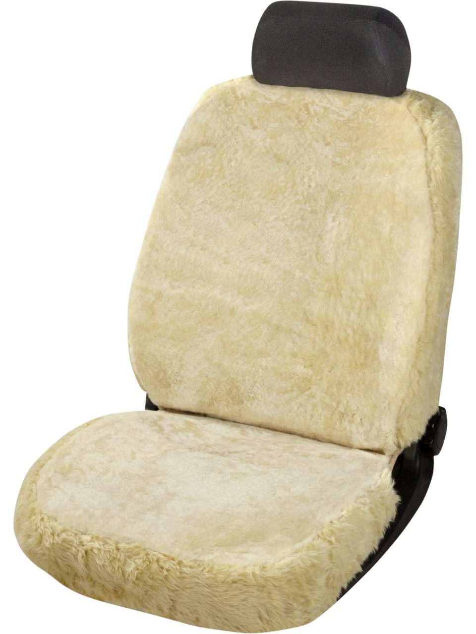 WALSER Autositzbezug Walser Autositzbezug Lammfell Monette beige mit