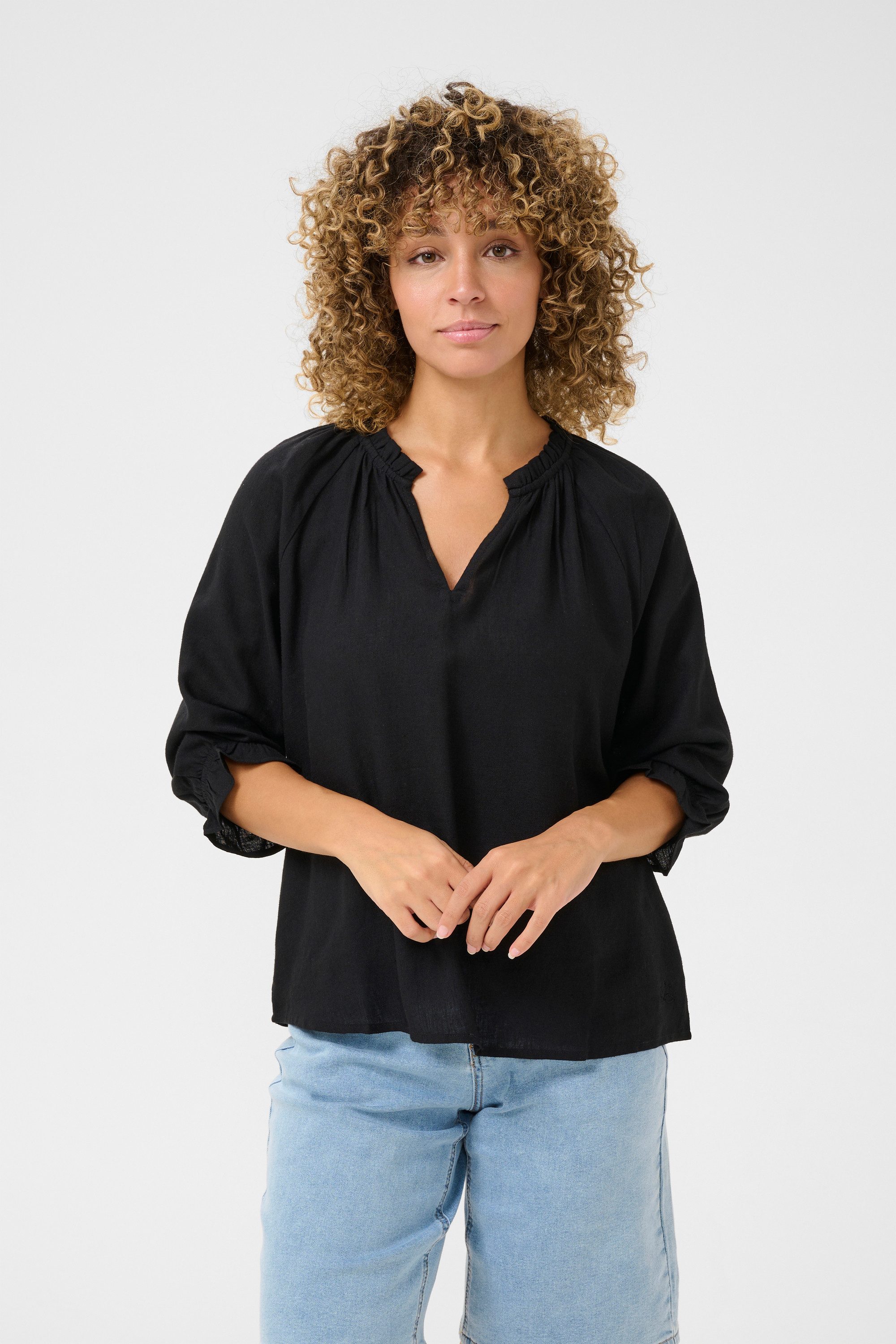 Langarmbluse Langarm-Bluse CRVenta