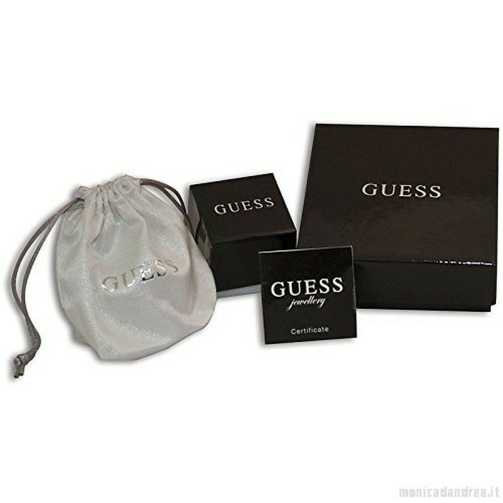 Guess Kette mit Anhänger Ubn81019 Necklace Half Pearl