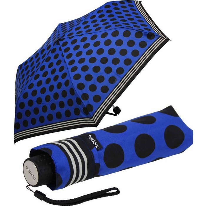 doppler® Taschenregenschirm Super-Mini Havanna Damen - Mix-Up besonders leichter und kleiner Schirm passt in jede Tasche