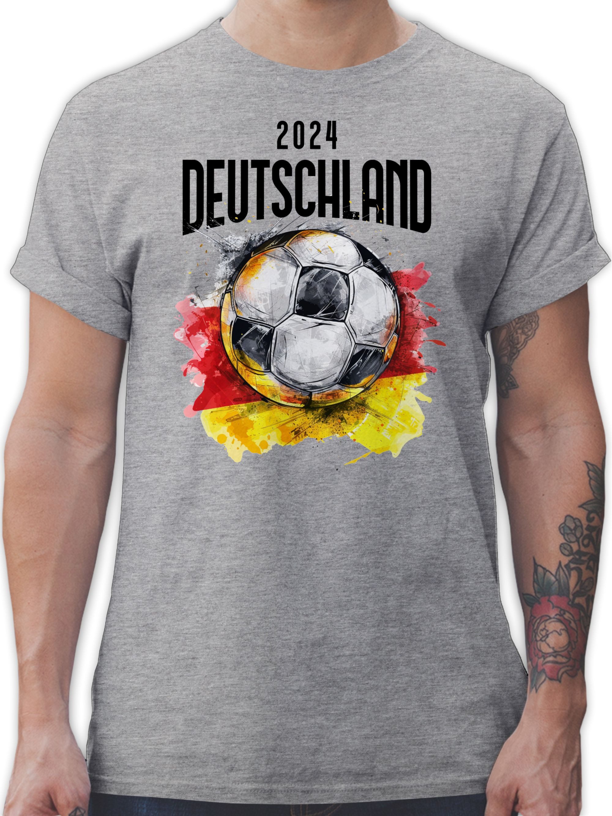 Shirtracer T-Shirt Deutschland 2024 Germany 2024 Fussball EM Fanartikel