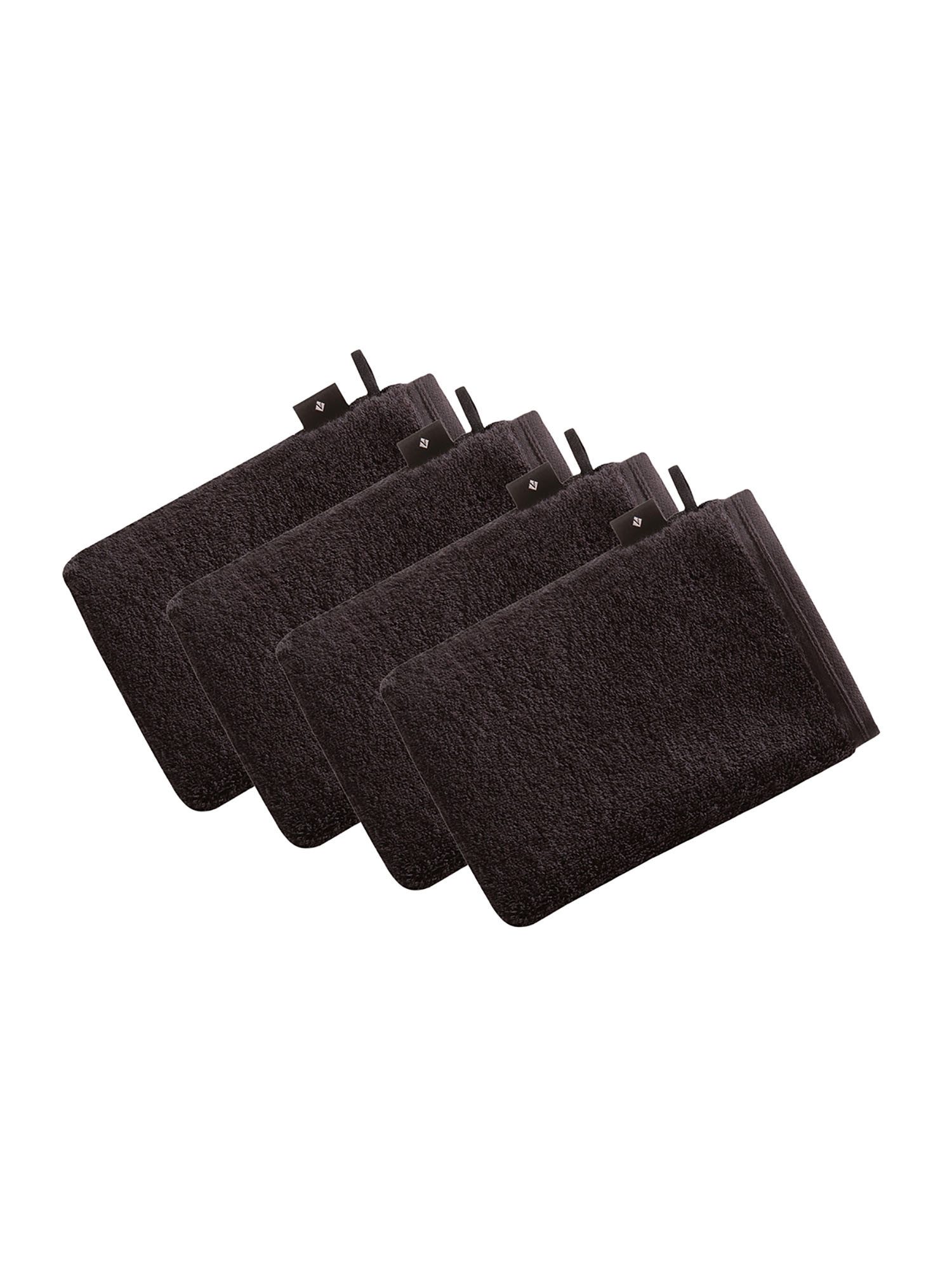 Vossen Waschhandschuh 4er Pack Waschhandschuh 22 x 16 cm Vegan Life, Frottier (Spar-Set, 4-St)
