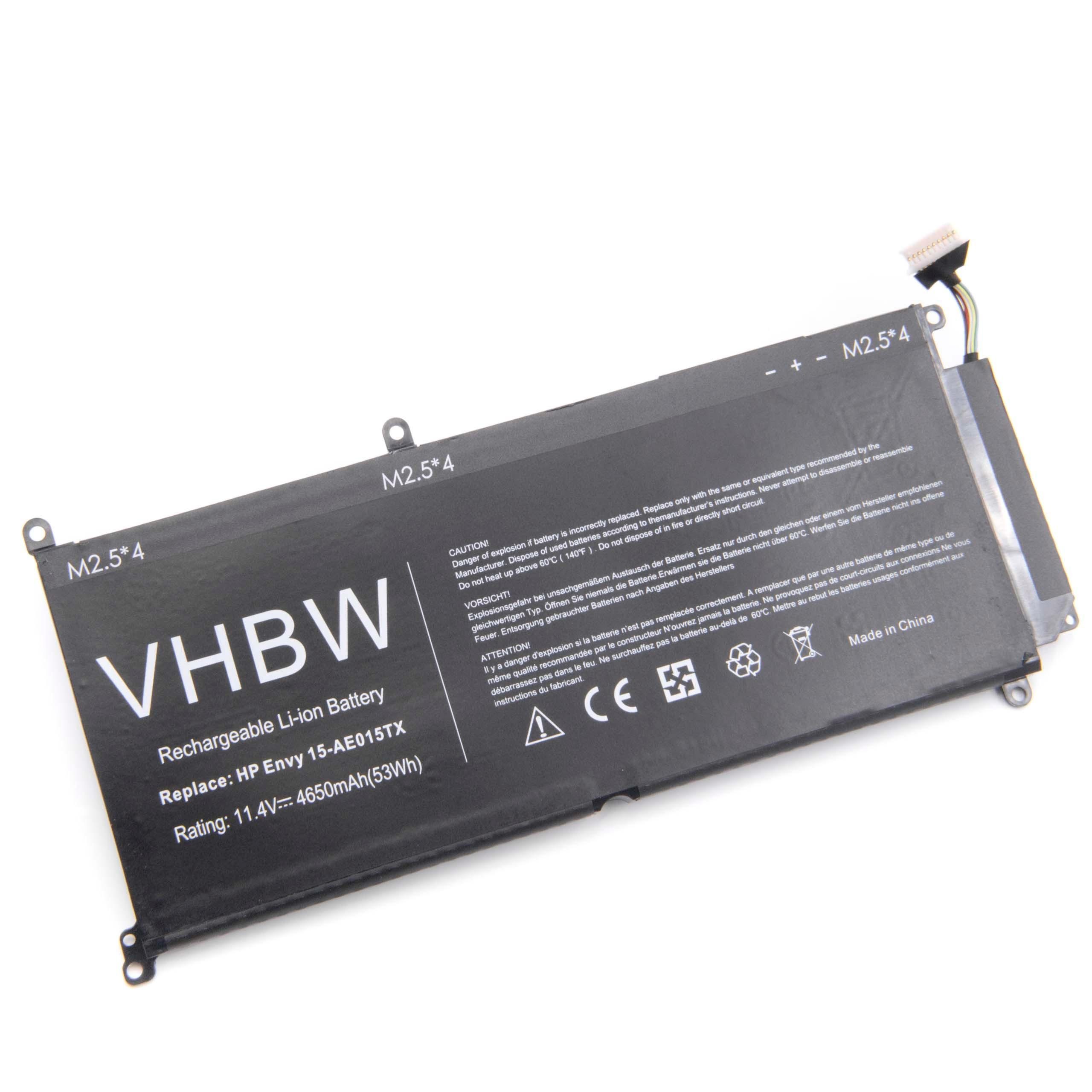 vhbw Ersatz für HP TPN-C124, TPN-C122, TPN-C121, LP03XL, LP03048XL für Laptop-Akku Li-Ion 4650 mAh (11,4 V)