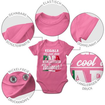 Shirtracer Shirtbody Egal wie Cool dein Papa meiner ist Italiener Sprüche Baby