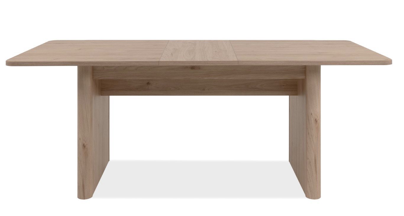 Finori Esstisch Esstisch Sai, Ausziehtisch, Jackson Hickory (No-Set), 160 cm, ausziehbar,Esszimmertisch, Ausziehtisch, Küchentisch, Tisch