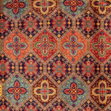 Orientteppich Afghan - 299 x 192 cm - mehrfarbig, morgenland, rechteckig, Höhe: 7 mm, Wohnzimmer, Einzelstück