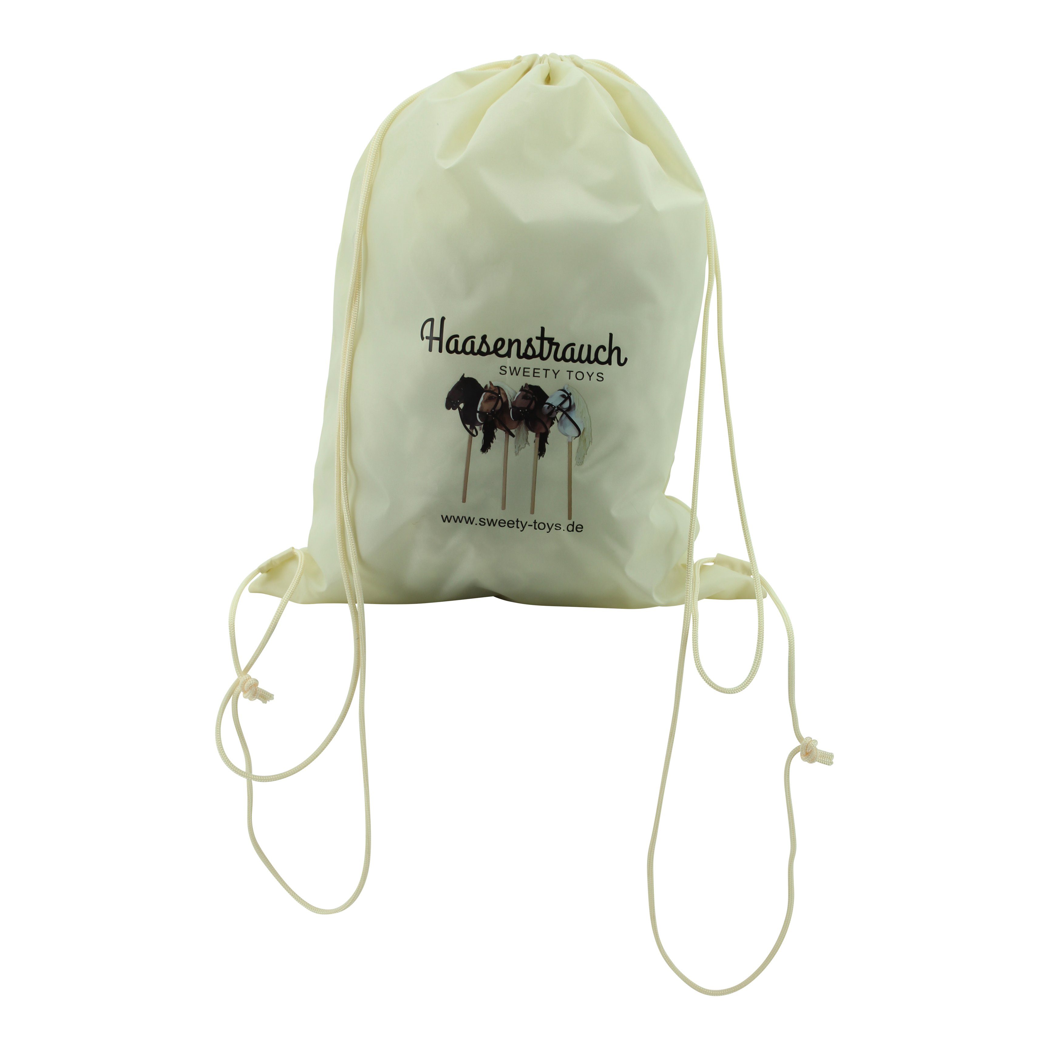 Haasenstrauch Steckenpferd Haasenstrauch Sweety Toys Hobbyhorse Dunkelbraun & Transportbeutel