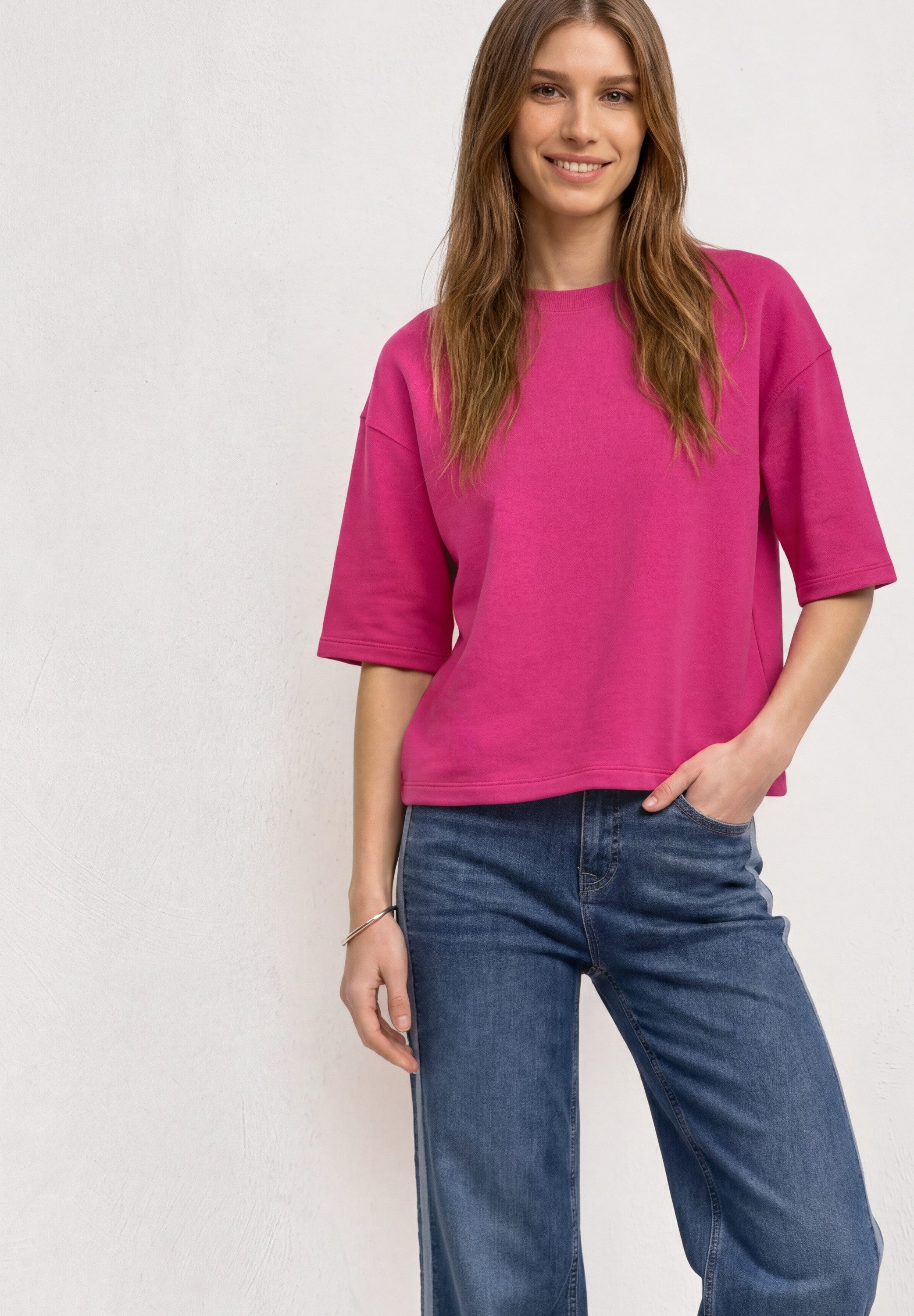 STREET ONE Sweatshirt mit Rundhalsausschnitt