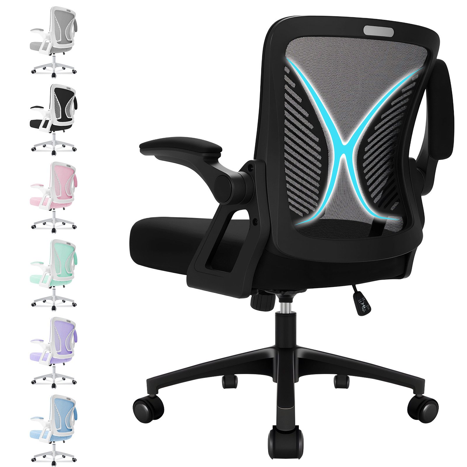 Milacyee Bürostuhl Ergonomisch Bürostuhl Stuhl mit verstellbaren, gepolster günstig online kaufen