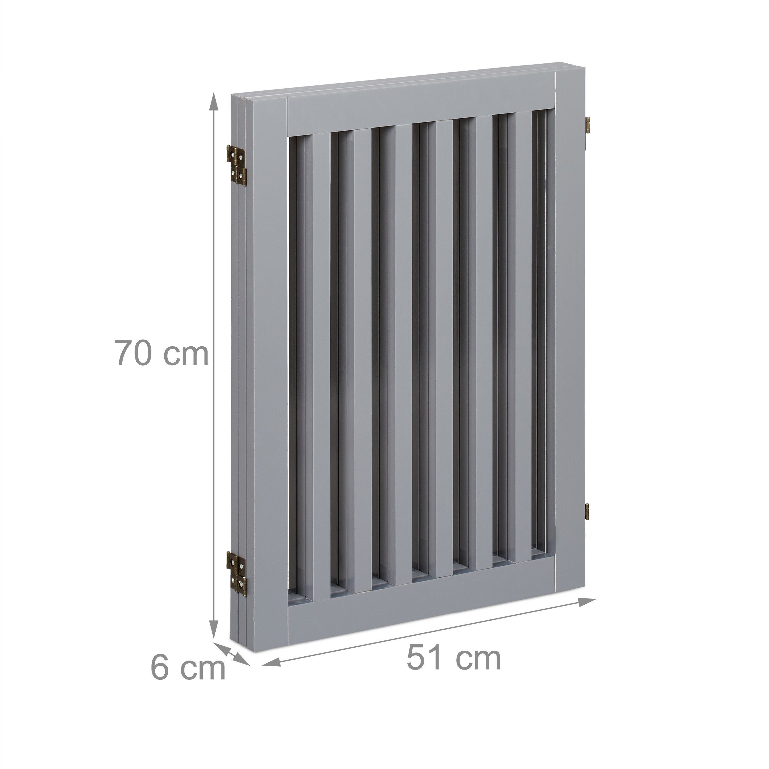 relaxdays Universalschutzgitter Graues Absperrgitter 70 cm (3 St), 3 Panel – Bild 4 von 5