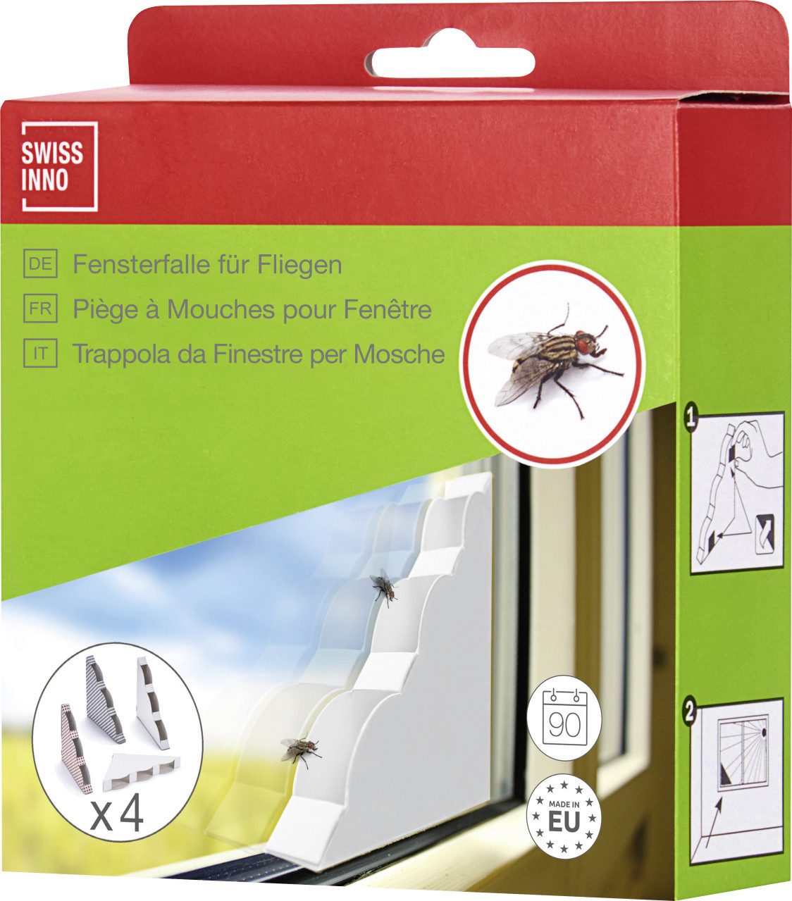 Swissinno Insektenfalle Swissinno Natural Control Fensterfalle für Fliegen