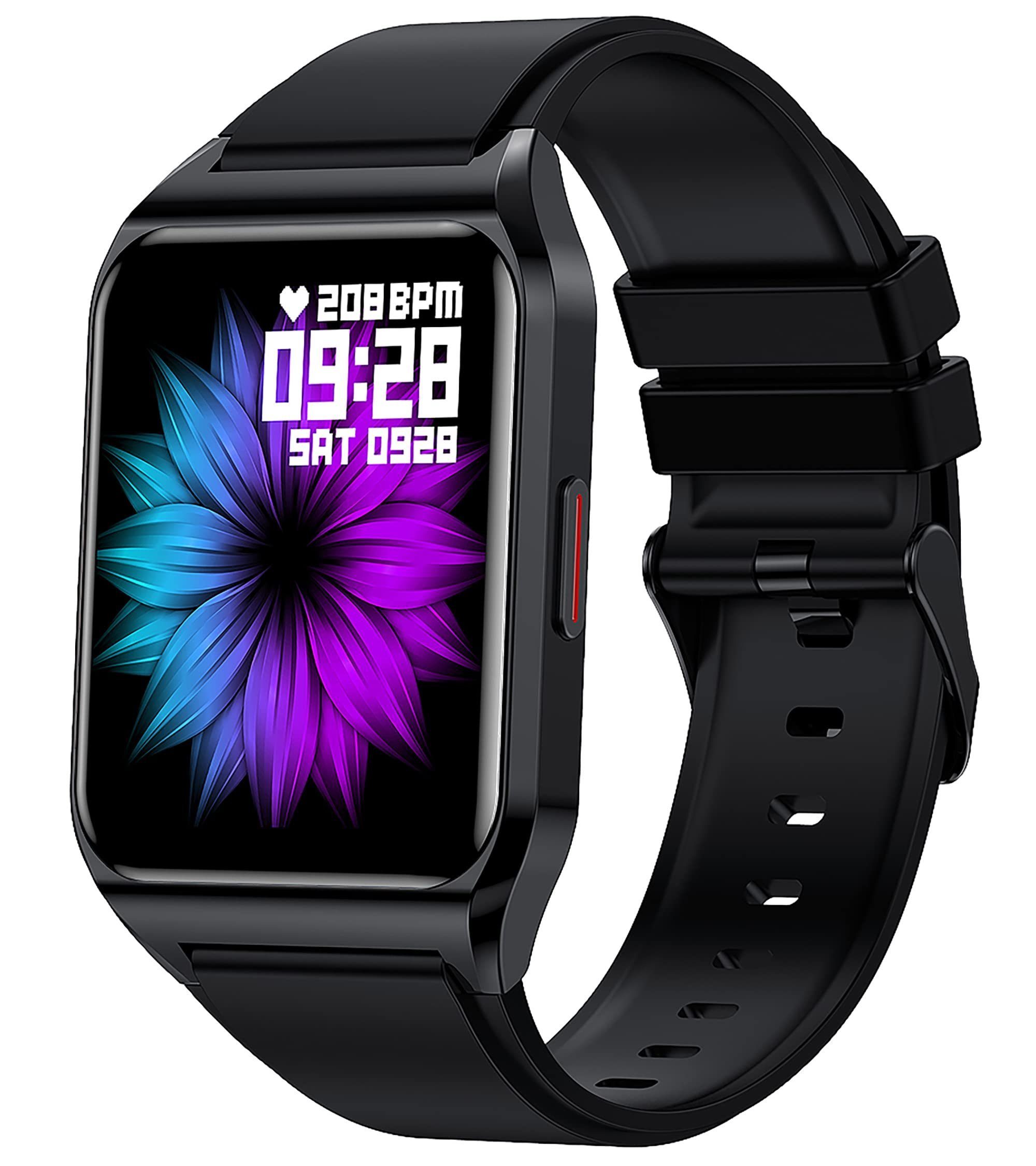 Haiaveng Fitness Tracker Uhr mit Anruffunktion für Damen Herren Smartwatch  Smartwatch (1,69 Zoll HD Voll Touchscreen Zoll), Telefon Uhr mit  Anruffunktion, mit Pulsmesser