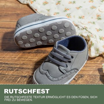 Daisred Baby Jungen Lauflernschuhe 1 Jahr PU Leder Krabbelschuhe Krabbelschuh