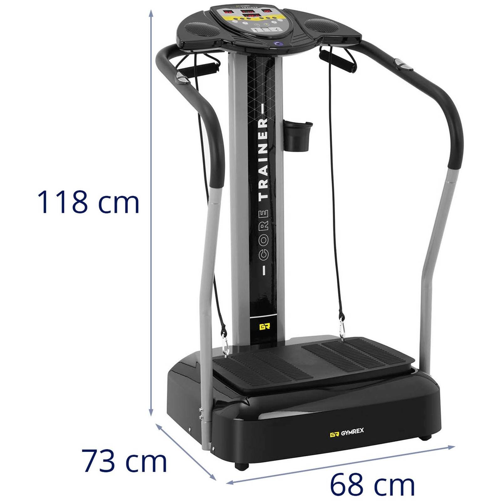 Gymrex Vibrationsplatte Vibrationstrainer bis 120 kg Vibroshaper Fitness Rüttelplatte