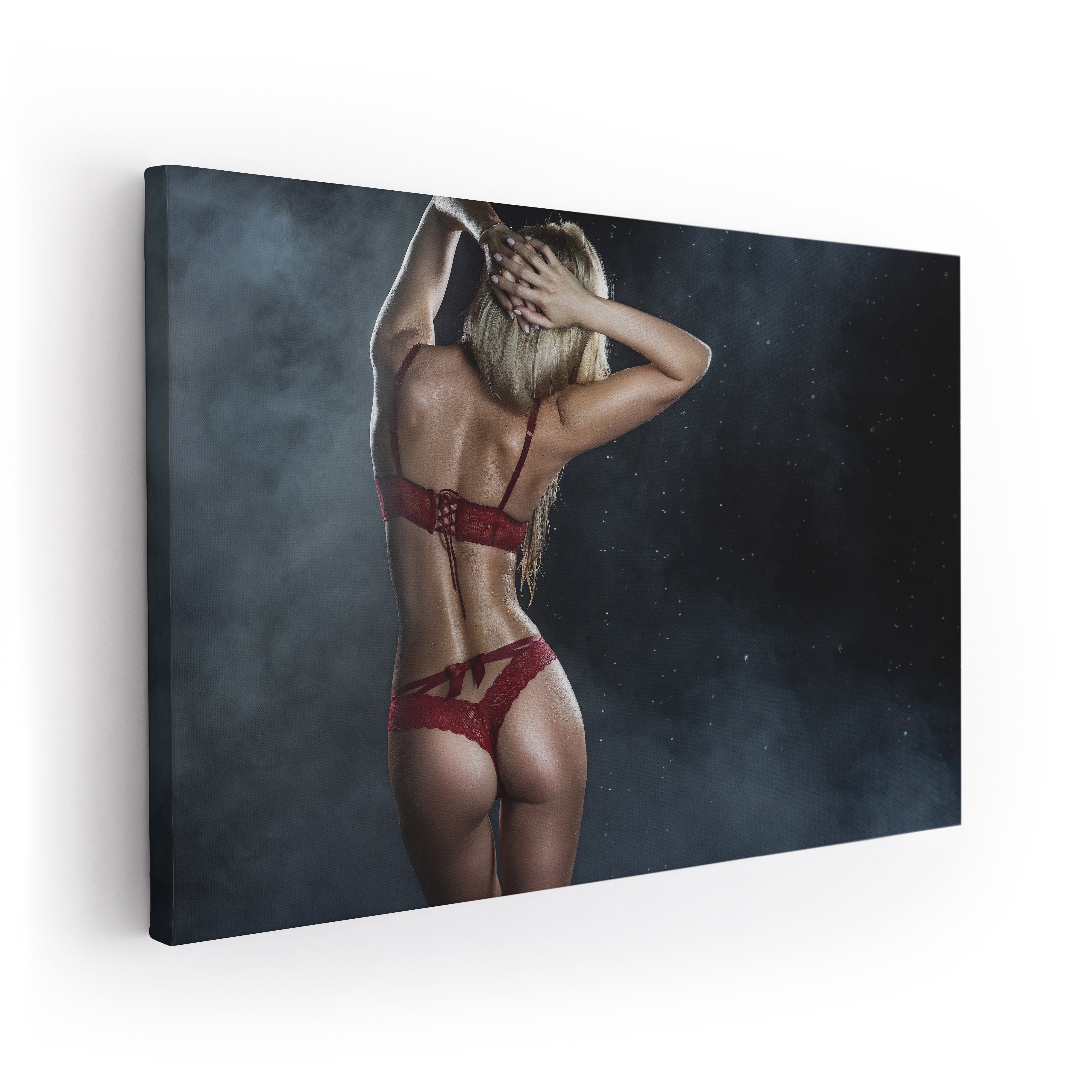 ArtMind XXL-Wandbild ATTRAKTIVE FRAU IM NEBEL, Premium Wandbilder als Poster