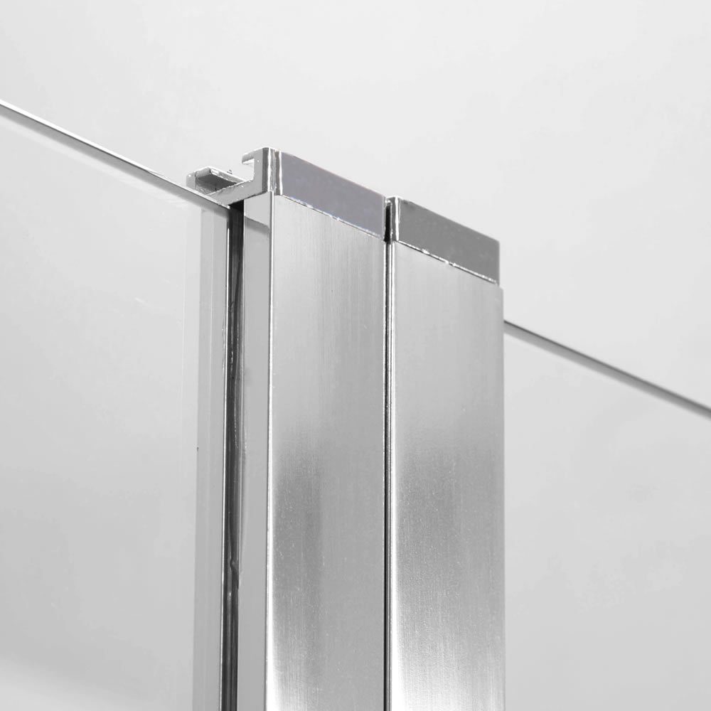 Mucola Badewannenaufsatz Glas Badewannen Milchglas Duschabtrennung Badewannenfaltwand Satiniert, Glas, (Stück, 1 tlg), Gehärtetes Glas, Resistent gegen Bakterien, Schnell zu reinigen