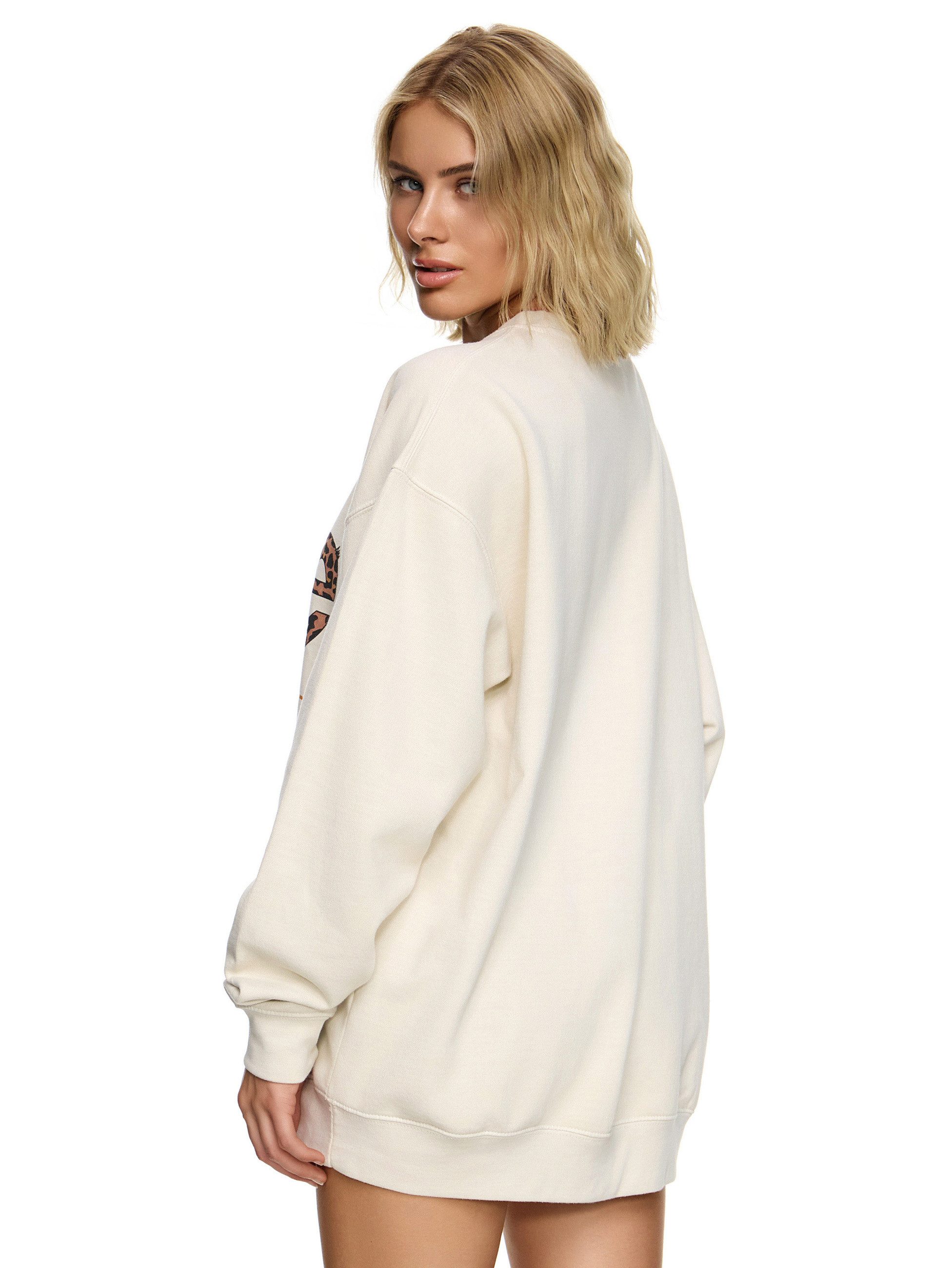 Worldclassca Sweatshirt Worldclassca Oversized Sweatshirt LOVE Print Langarm Pullover Neu