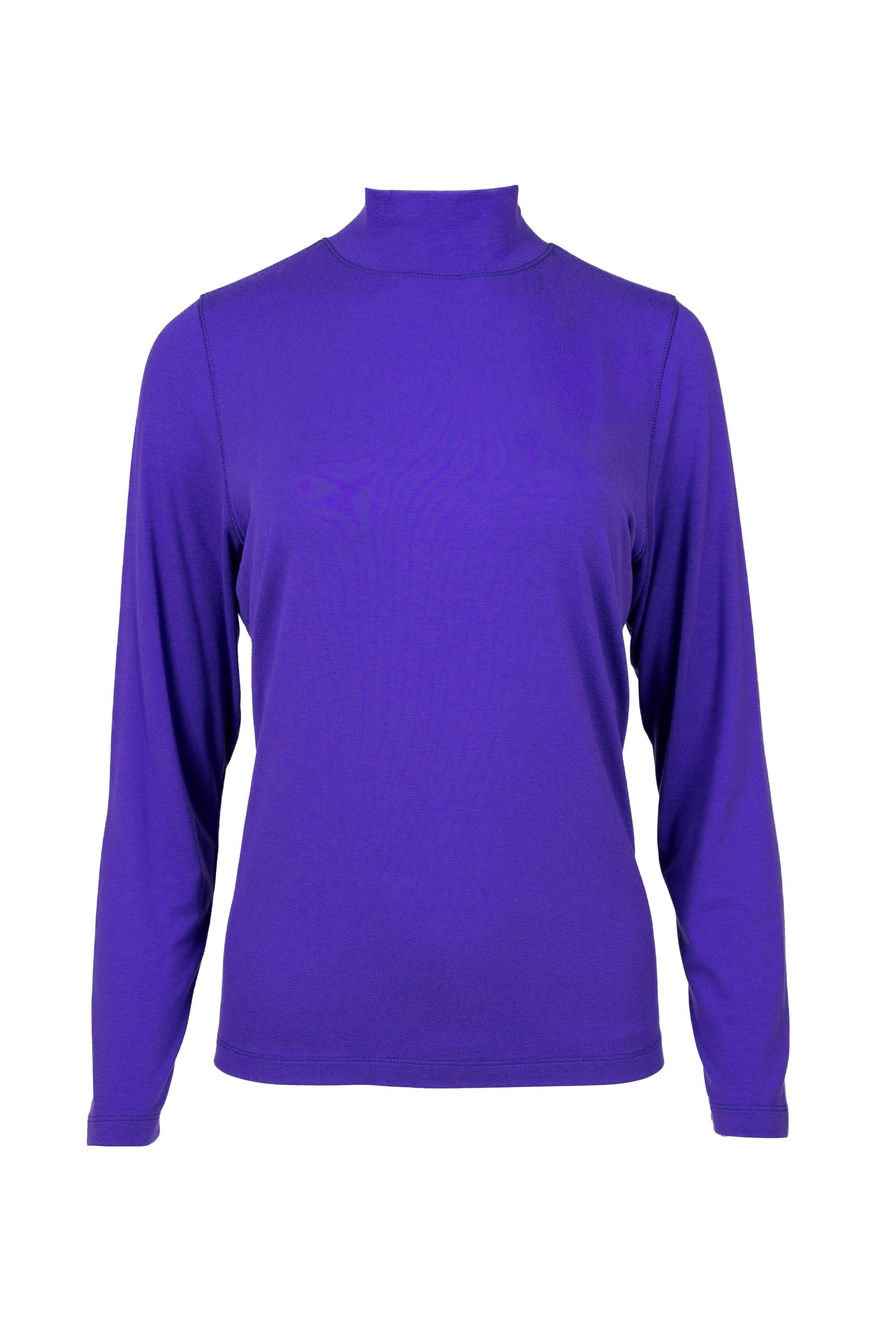 Faber Stehkragenshirt BASIC Stehbundshirt in Farbe Indigo BASIC Stehbundshirt