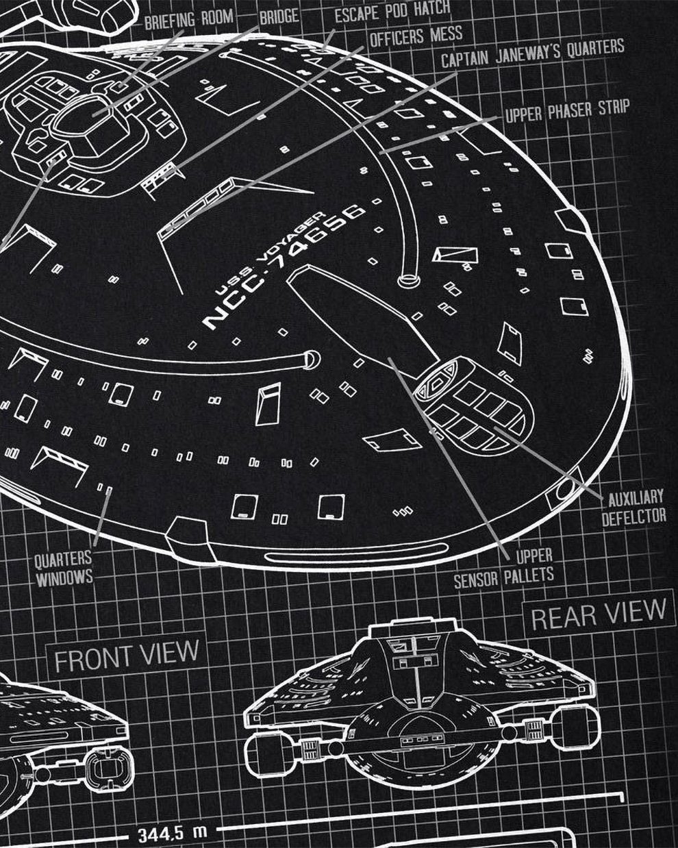 style3 T-Shirt Voyager NCC-74656 trek trekkie star sternenflotte kathryn ja günstig online kaufen
