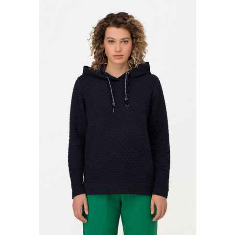 Gina Laura Sweatshirt Hoodie gesteppter Sweater Kapuze Langarm