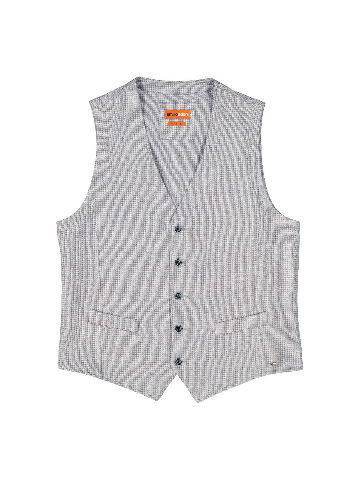 emilio adani Anzugweste Herren Sakkoweste, Silbergrau