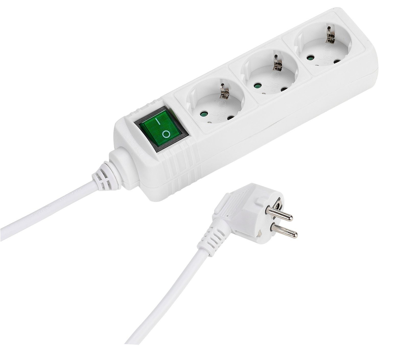 Vivanco 3-fach Steckdosenleiste mit Schalter (27014) Steckdosenleiste