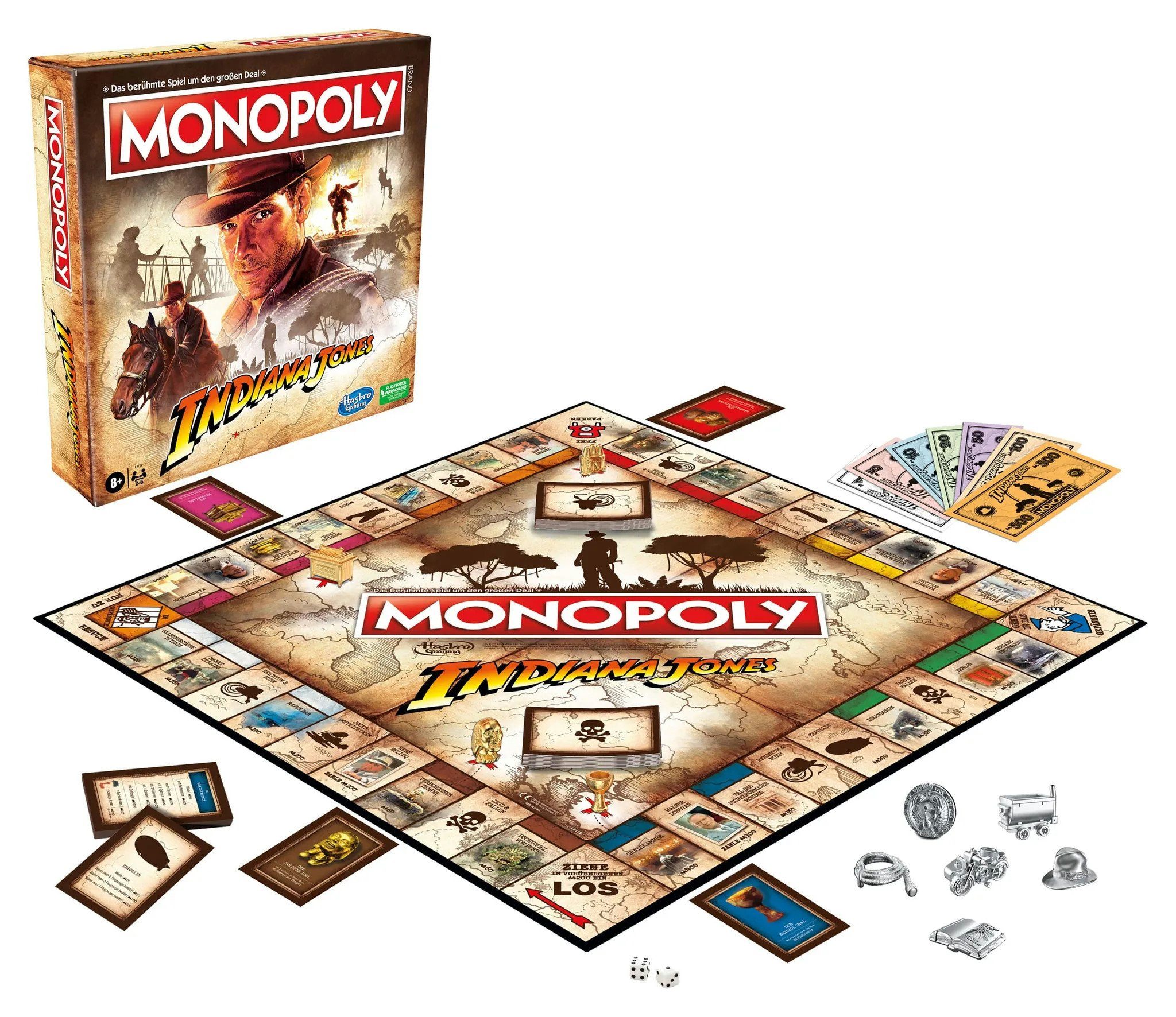 Hasbro Spiel Monopoly Indiana Jones, Brettspiel