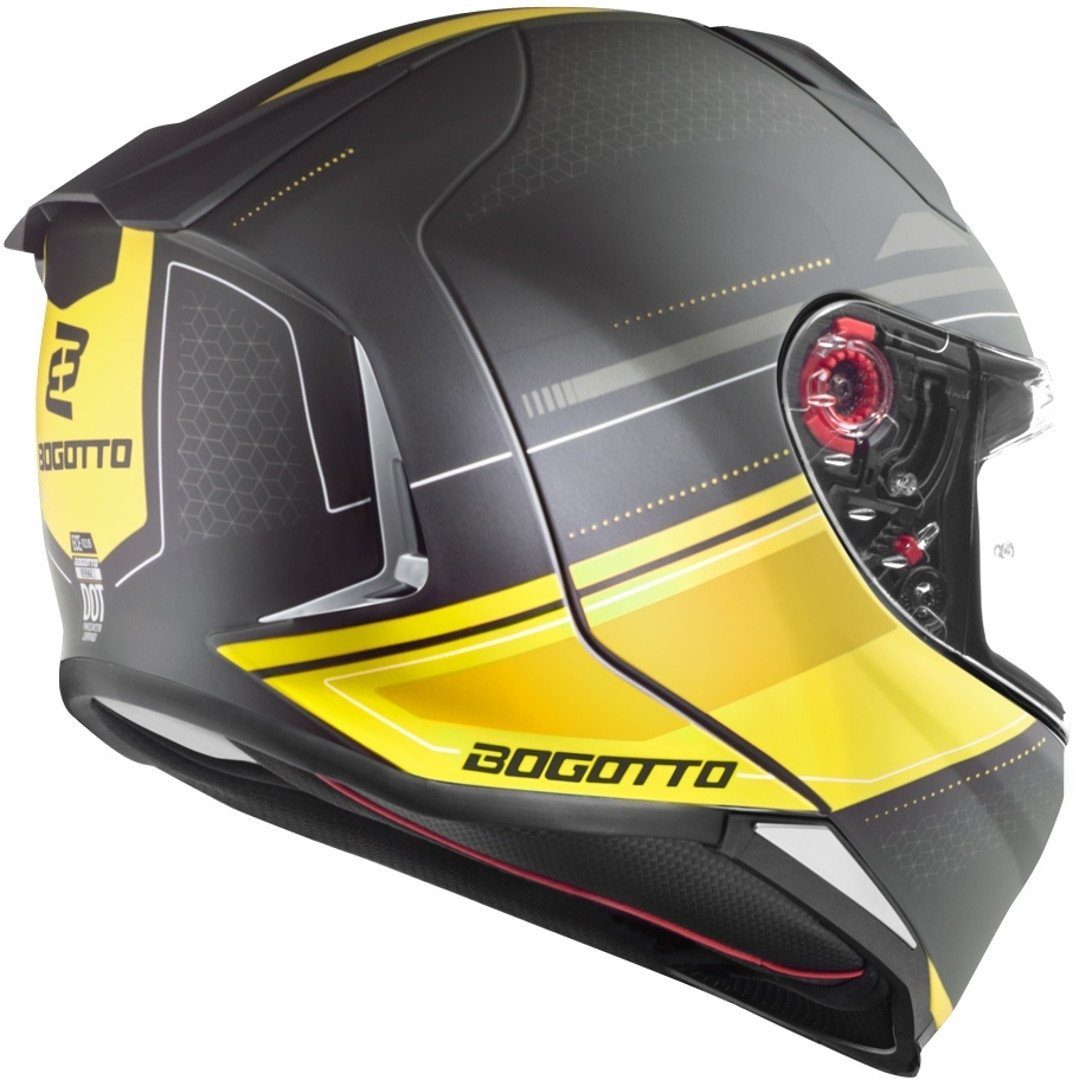 Bogotto Motorradhelm FF110 Cinder Helm, Reflektierende