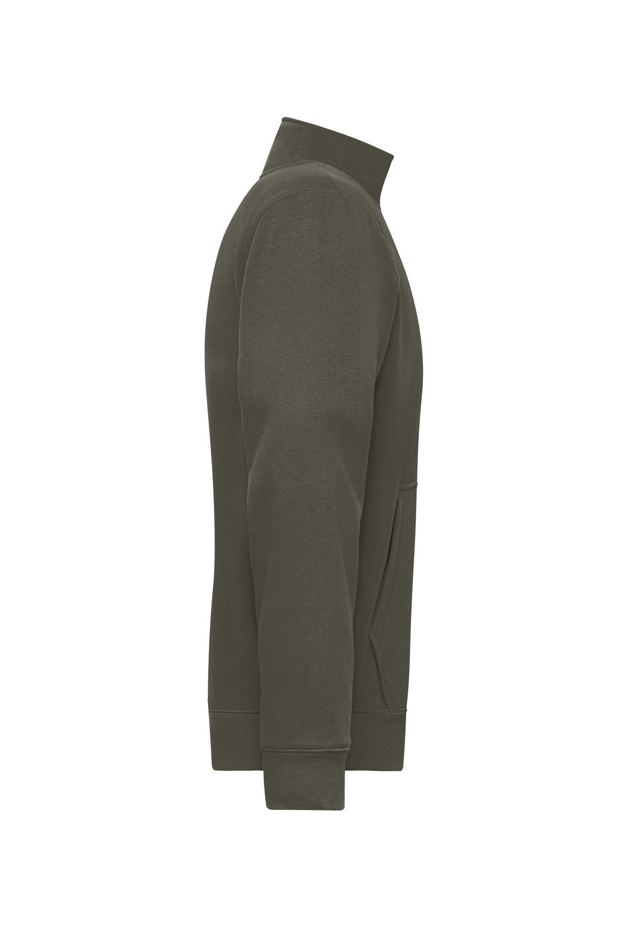 James & Nicholson Sweatjacke Funktionelle Herren Jacke in doppellagiger Verarbeitung JN1810 mit einem warmen Fleecefutter – Bild 4 von 4