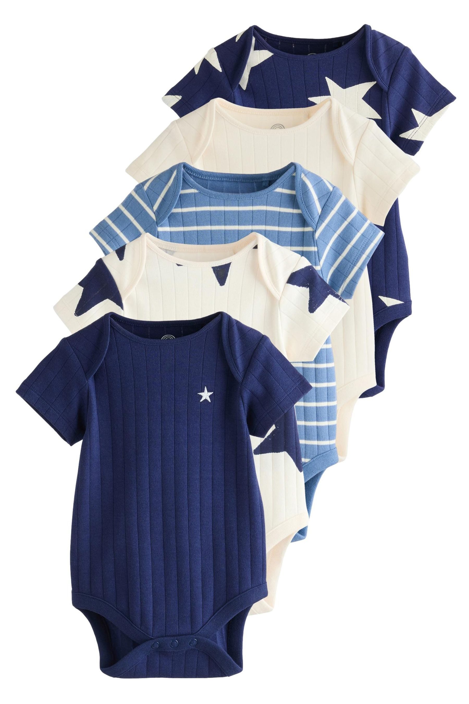 Next T-Shirt-Body Kurzärmelige Baby-Bodys, 5er-Pack (5-tlg)