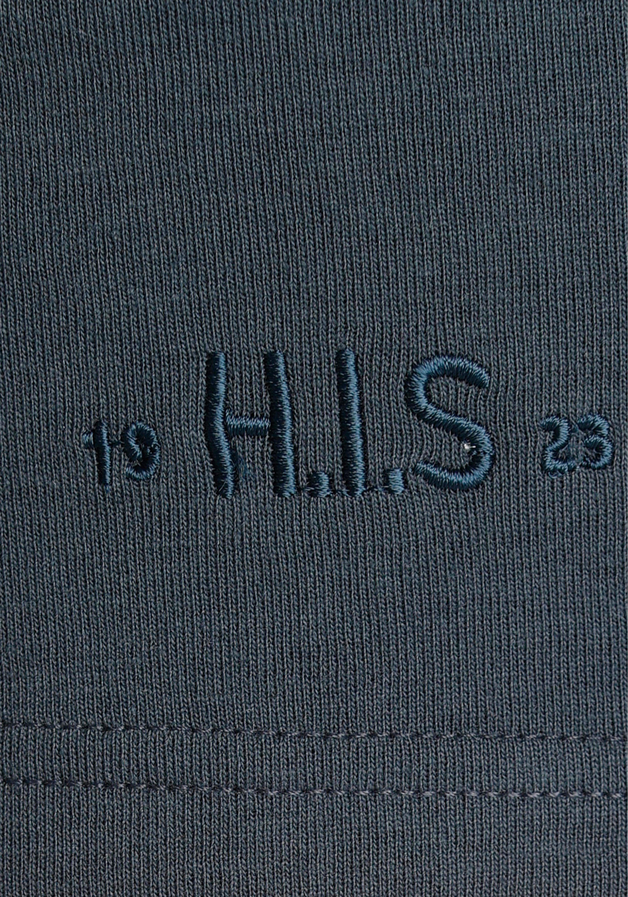 Paspel H.I.S Shorts navy mit weißer seitlicher