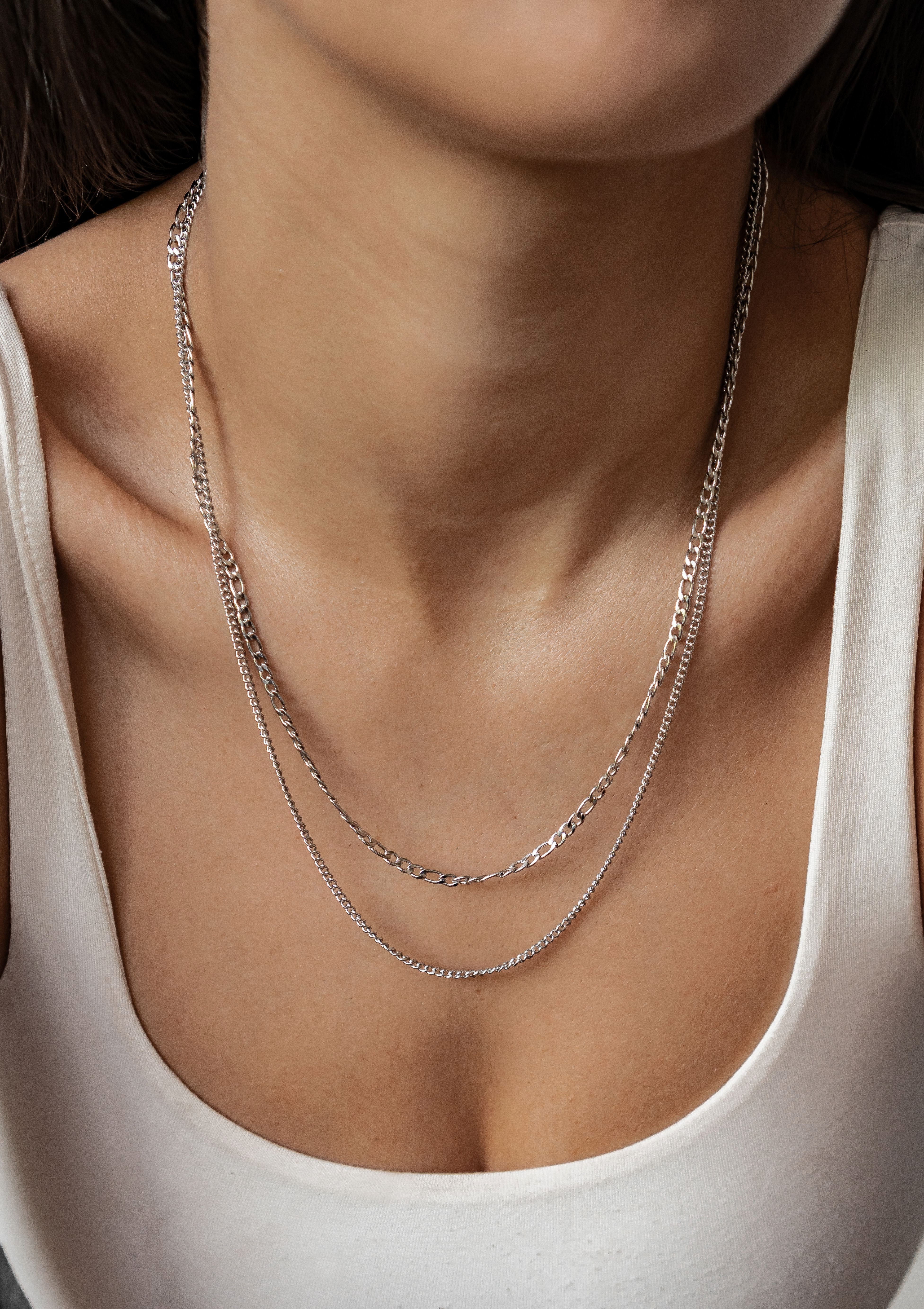 Hey Happiness Collier Layered Duo, Damen Layer Kette, Doppelte Panzer und G günstig online kaufen