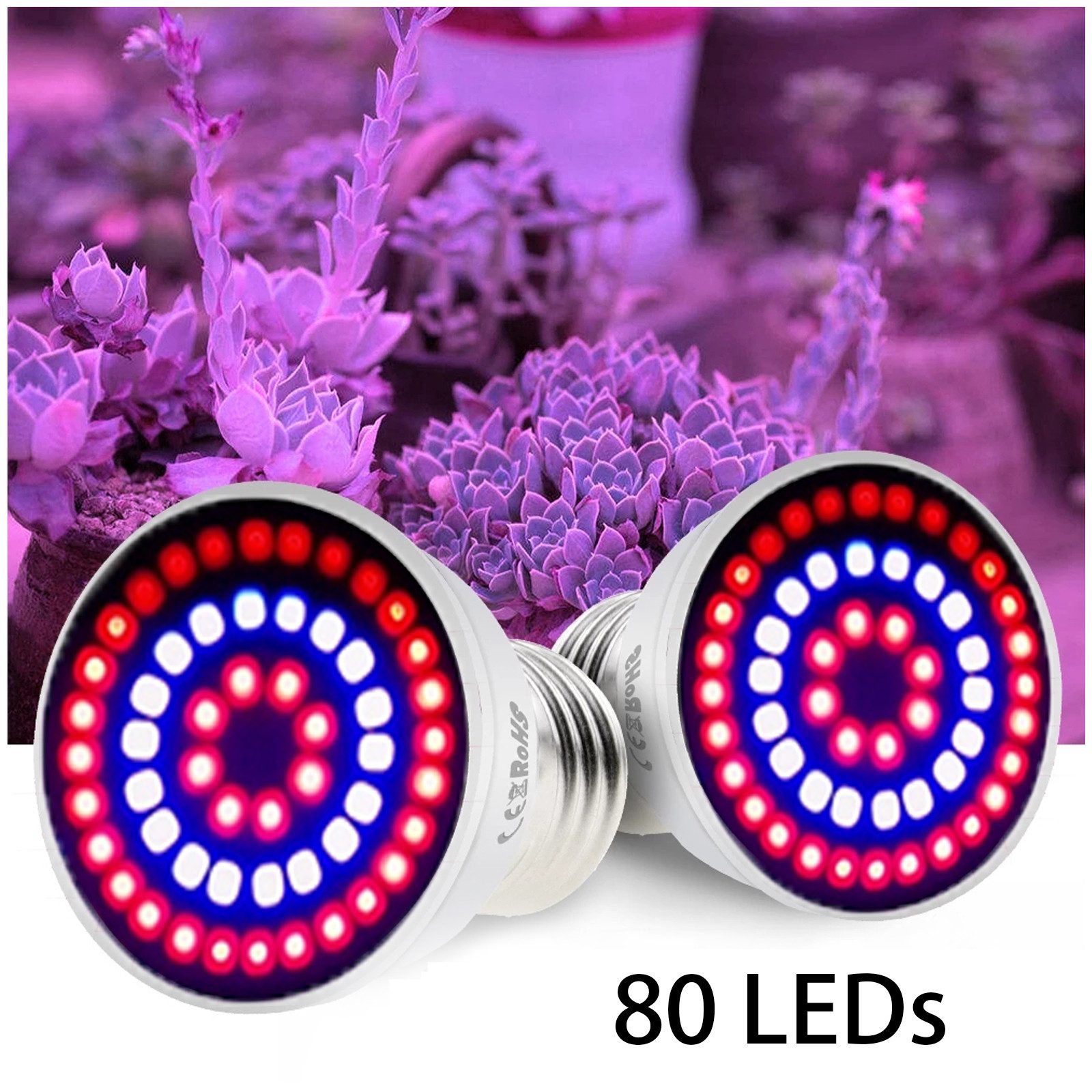 MUPOO Pflanzenlampe LED Pflanzenwachstum-Glühbirne,Grow light( Rot,Blau,UV, günstig online kaufen